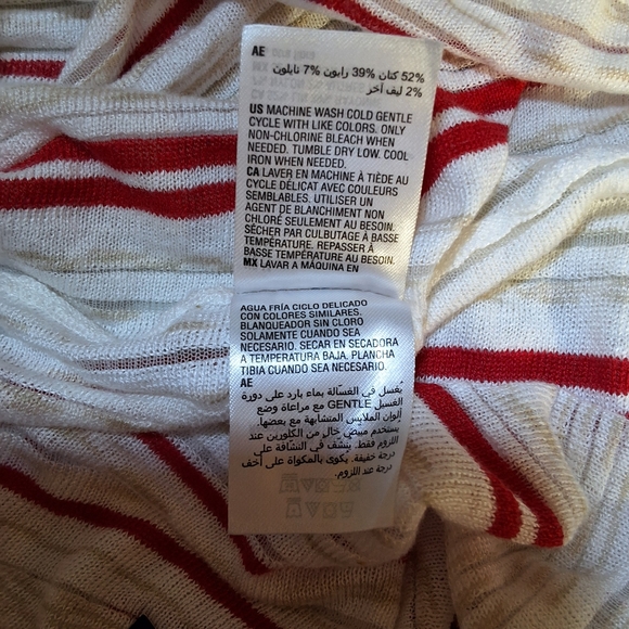 NWT ALFANI IVORY STRIPE LONG SLEEVE OPEN CARDIGAN TOP - Picture 10 of 11